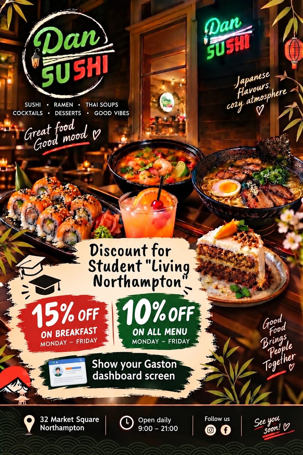 Dan Sushi student discount